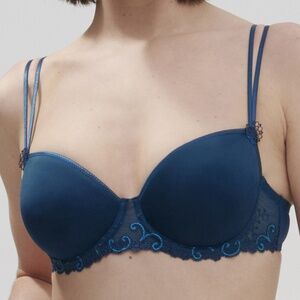 NEW Simone Pérèle Delice 3D Demi Spacer Underwire Bra 12x343 Prestige Blue 665
